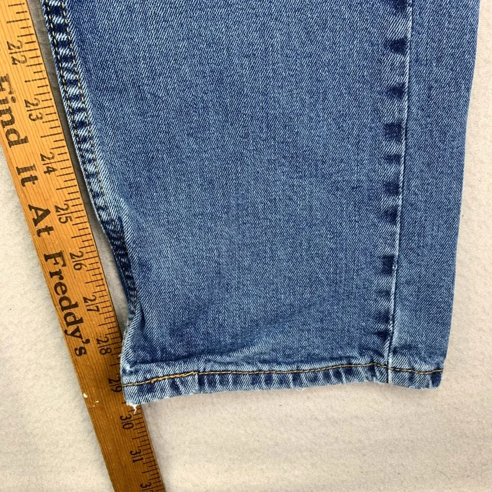 Thrashed Levi's Jeans 505 Mens 34x32 Faded Distressed Denim Painted Workwear Y2K